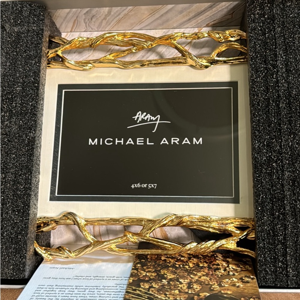 New in box Michael Aram wisteria frame